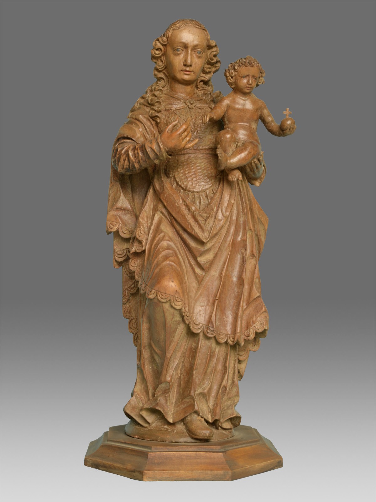 Skulptur Madonna mit Kind Weilheim um 1630