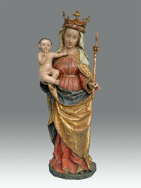Skulptur Madonna mit Kind