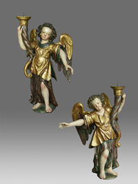 pair of candle angels